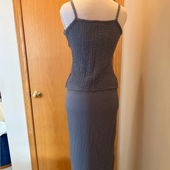 #189 NWT, Adorable See You Monday Blue Knit Skirt Set - Picture 5 of 11